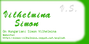 vilhelmina simon business card